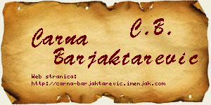 Čarna Barjaktarević vizit kartica